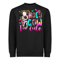 Black holy cow  m cute Heavyweight Sweatshirt - texasbilliewilder