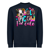 Navy holy cow  m cute Heavyweight Sweatshirt - texasbilliewilder