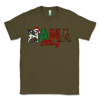 Army Green nana claus Classic Tee - BarkalooDesign