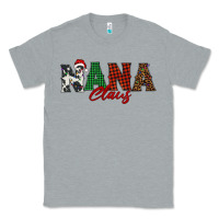 Heather Grey nana claus Classic Tee - BarkalooDesign
