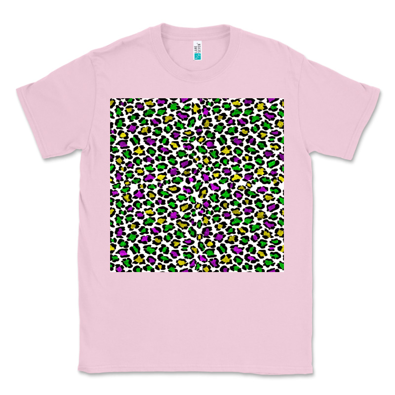 Mardi Gras Leopard  Seamless Pattern Classic Tee by FaDigitalArtStudio | Teevron