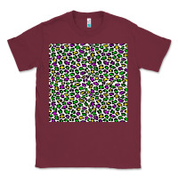 Burgundy mardi gras leopard  seamless pattern Classic Tee - FaDigitalArtStudio