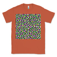 Copper mardi gras leopard  seamless pattern Classic Tee - FaDigitalArtStudio