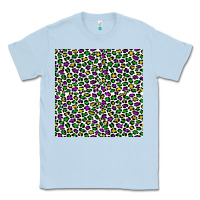 Dusty Blue mardi gras leopard  seamless pattern Classic Tee - FaDigitalArtStudio