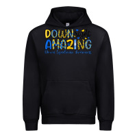 Black down right amazing down syndrome awareness Urban Hoodie - Artiststas