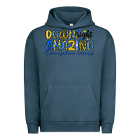 Pigment Midnight Navy down right amazing down syndrome awareness Urban Hoodie - Artiststas