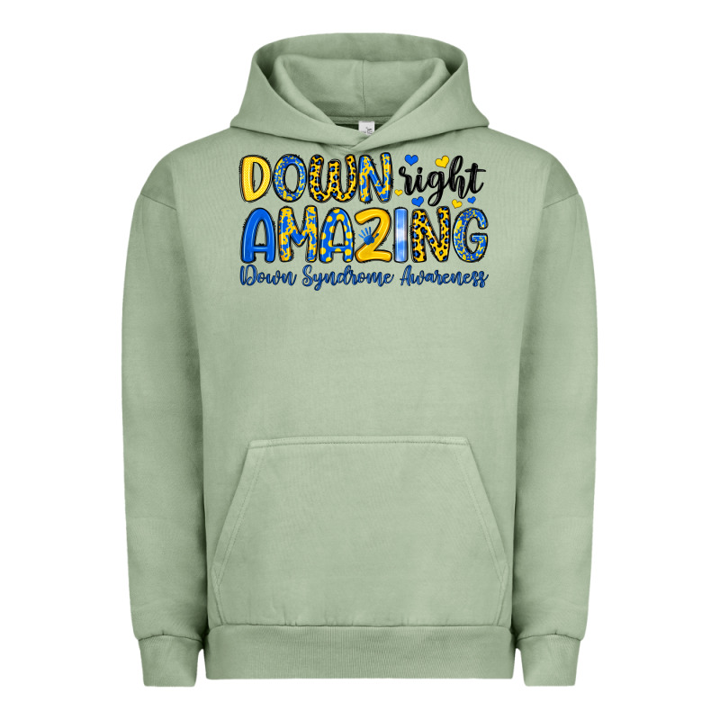 Down Right Amazing Down Syndrome Awareness Urban Hoodie by Artiststas | Teevron