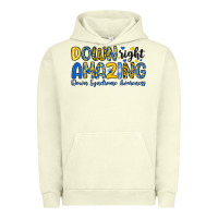 Pigment Pistachio down right amazing down syndrome awareness Urban Hoodie - Artiststas