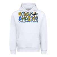 White down right amazing down syndrome awareness Urban Hoodie - Artiststas