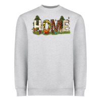 Heather Grey home camping Heavyweight Sweatshirt - texasbilliewilder