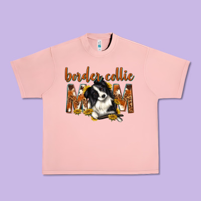 Western Border Collie Mom Urban Heavy Tee Designed By Texasbilliewilder