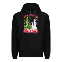 Black racn around the christmas tree Premium Hoodie - MaliasSmallBusiness