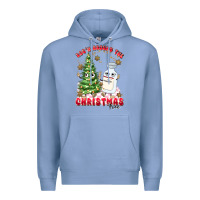 Colony Blue racn around the christmas tree Premium Hoodie - MaliasSmallBusiness