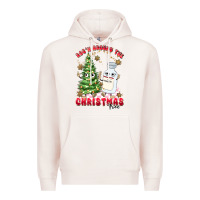 Pale Pink racn around the christmas tree Premium Hoodie - MaliasSmallBusiness