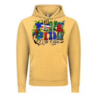 Vintage Mustard pura vida costa rica rana Vintage Hoodie - RanaPortraitStore