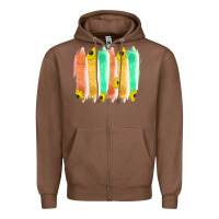 Chestnut Western Color Farm Life Brush Strokes Zipper Hoodie - Bettercallsaul