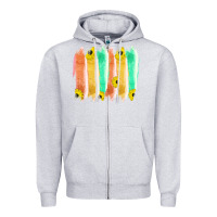 Heather Grey Western Color Farm Life Brush Strokes Zipper Hoodie - Bettercallsaul