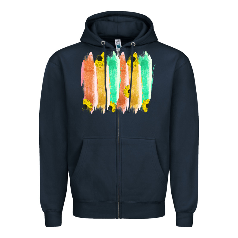 Western Color Farm Life Brush Strokes Zipper Hoodie by Bettercallsaul | Teevron