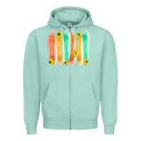Seafoam Western Color Farm Life Brush Strokes Zipper Hoodie - Bettercallsaul