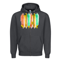 Smoke Western Color Farm Life Brush Strokes Zipper Hoodie - Bettercallsaul