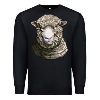 Black dorset sheep head Premium Sweatshirt - LillyAllenDesigns