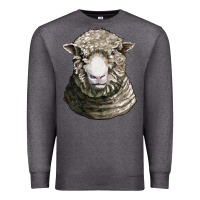 Charcoal Heather dorset sheep head Premium Sweatshirt - LillyAllenDesigns