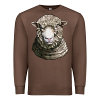 Chestnut dorset sheep head Premium Sweatshirt - LillyAllenDesigns