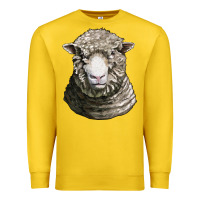 Lemon dorset sheep head Premium Sweatshirt - LillyAllenDesigns