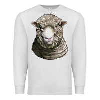 Oatmeal Heather dorset sheep head Premium Sweatshirt - LillyAllenDesigns