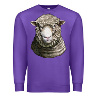 Purple dorset sheep head Premium Sweatshirt - LillyAllenDesigns