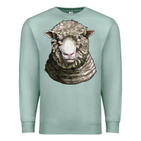 Seafoam dorset sheep head Premium Sweatshirt - LillyAllenDesigns