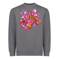 Breast Cancer Afro Girl Sneakers Heavyweight Sweatshirt | Teevron