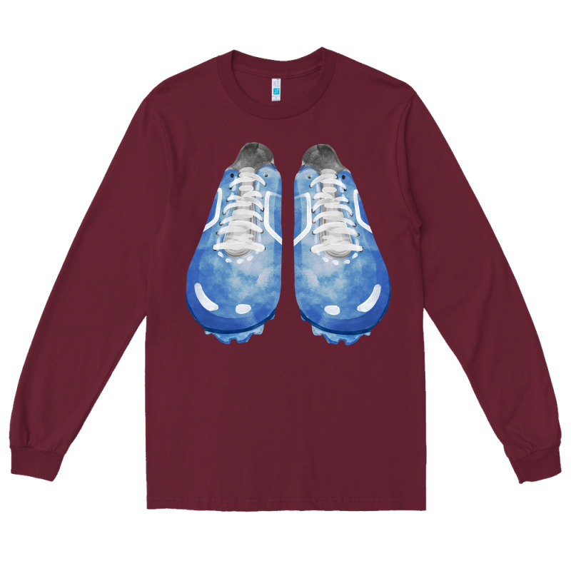 Blue Cleats Fa Element Long Sleeve Tee by FaDigitalArtStudio | Teevron