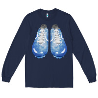 Navy blue cleats fa element Long Sleeve Tee - FaDigitalArtStudio