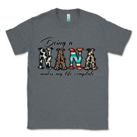 Charcoal Heather being nana makes my life complate Classic Tee - CowhideDigitalArt