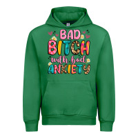 Emerald bad bitch with bad anxiety Urban Hoodie - Artiststas