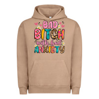 Pigment Burro bad bitch with bad anxiety Urban Hoodie - Artiststas