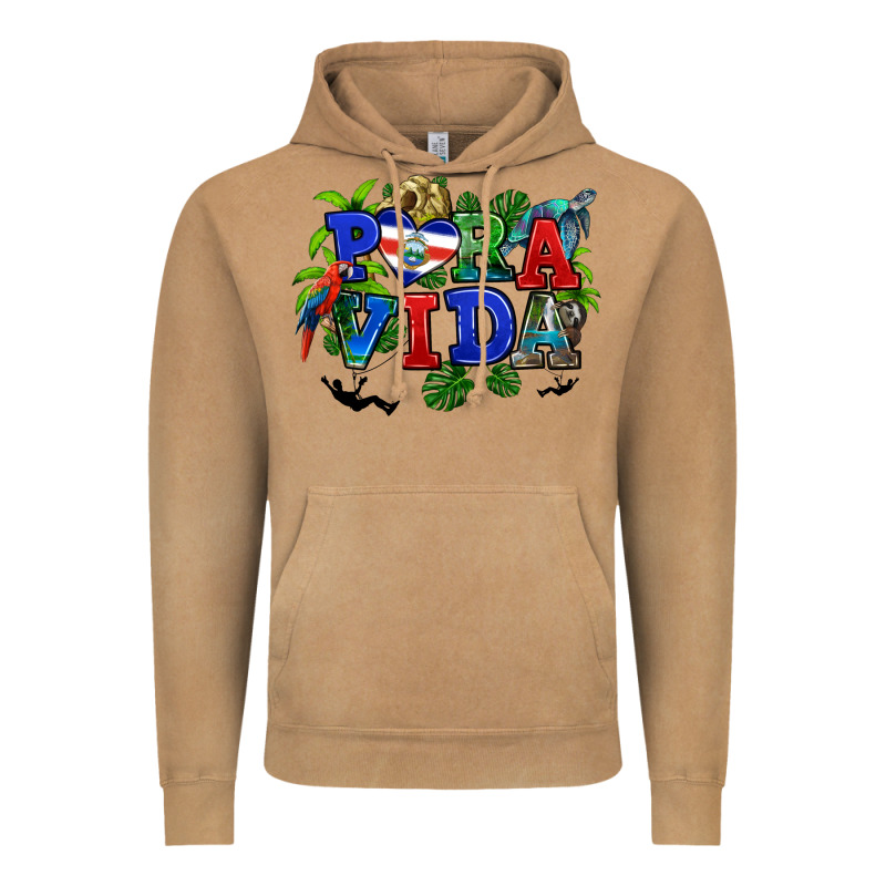 Pura Vida Costa Rica Vintage Hoodie by RanaPortraitStore | Teevron