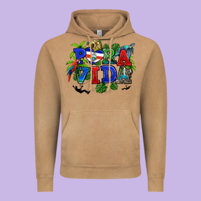 Vintage Hoodie pura vida costa rica