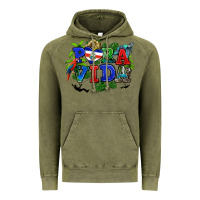Vintage Olive pura vida costa rica Vintage Hoodie - RanaPortraitStore