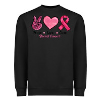 Black Peace Love Cure Cancer Heavyweight Sweatshirt - RanaPortraitStore