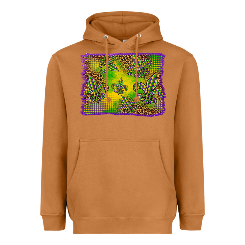 Mardi Gras Background Heavyweight Hoodie by BarkalooDesign | Teevron