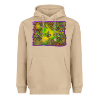 Mushroom mardi gras background Heavyweight Hoodie - BarkalooDesign