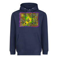 Navy mardi gras background Heavyweight Hoodie - BarkalooDesign