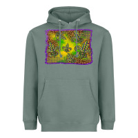 Sage mardi gras background Heavyweight Hoodie - BarkalooDesign