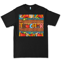 Black teacher and pens apples books leopard and tooled leather tumbler Premium Tee - Artiststas