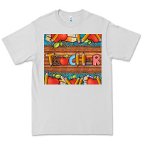 Dove Grey teacher and pens apples books leopard and tooled leather tumbler Premium Tee - Artiststas