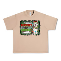 Burro merry and bright husky farm  background Urban Heavy Tee - RanaPortraitStore