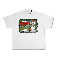 Lunar Rock merry and bright husky farm  background Urban Heavy Tee - RanaPortraitStore