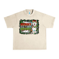 Sandshell merry and bright husky farm  background Urban Heavy Tee - RanaPortraitStore
